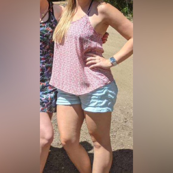 Collective Concepts Red, Pink & Teal Lurline Racerback Top - size medium - Picture 5 of 5